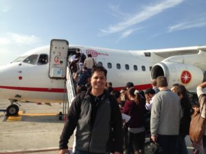 In front of my small flight from Lima to Puerto Maldonado