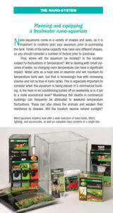 The Nano System - chapter covering the setup and maintenance of a small aquarium.