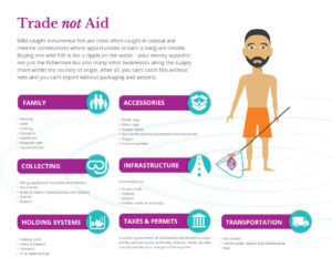 Report sections like "Trade Not Aid" provide concise insights into the value of the trade in wild aquarium fishes.