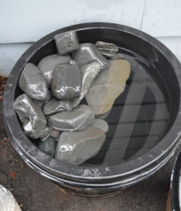 A full compliment of basalt, and the nested liner seemed OK so far...