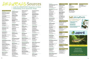 Looking for a single-issue copy? Try one of the many excellent local aquarium shops who carry AMAZONAS Magazine.