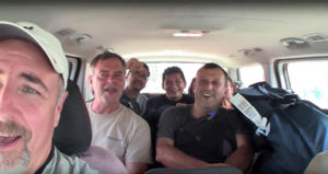 Ted Judy (far left) is joined by several travel companions for the second leg of his Colombian expedition.