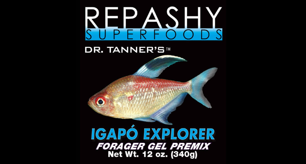 Igapó Explorer is a new food designed to emulate the forage-based diets of most rainforest-dwelling tropical fish.