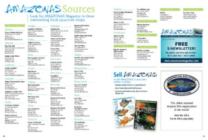 The next time you're wondering where you should shop for your next fish, consider the retailers that offer AMAZONAS. They clearly share similar tastes, and they're a great source for single copies and hard-to-find back issues. You can view this list online as well.
