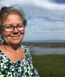 Ann Whitman in the field: The St. Lawrence River in Québec, Canada spills into the Gulf of St. Lawrence, the world’s largest estuary, before mixing with the Atlantic Ocean. Photo: D. Whitman