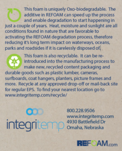 What's up with this foam? (A REFOAM infocard from IntegriTemp)