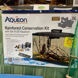 Aqueon & Project PIaba have teamed up on this 13 gallon Rainforest Conservation Aquarium Kit. Image credit: Project Piaba