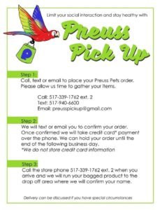 Preuss Pets institutes Preuss Pick Up.