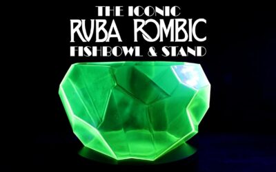 VIDEO: Antique Uranium Ruba Rombic Fish Bowls